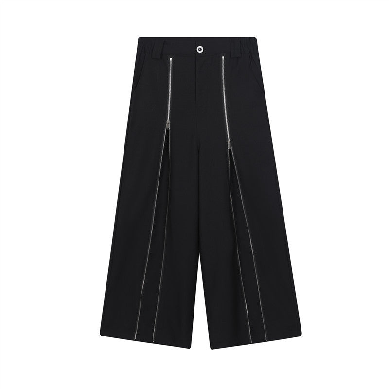 Design Wide Leg Men And Women Mop Trousers