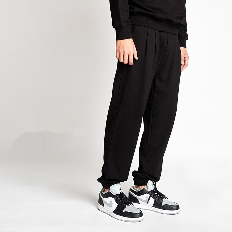 Sports Trousers Drawstring Ankle-tied Wide Leg Sweatpants Men