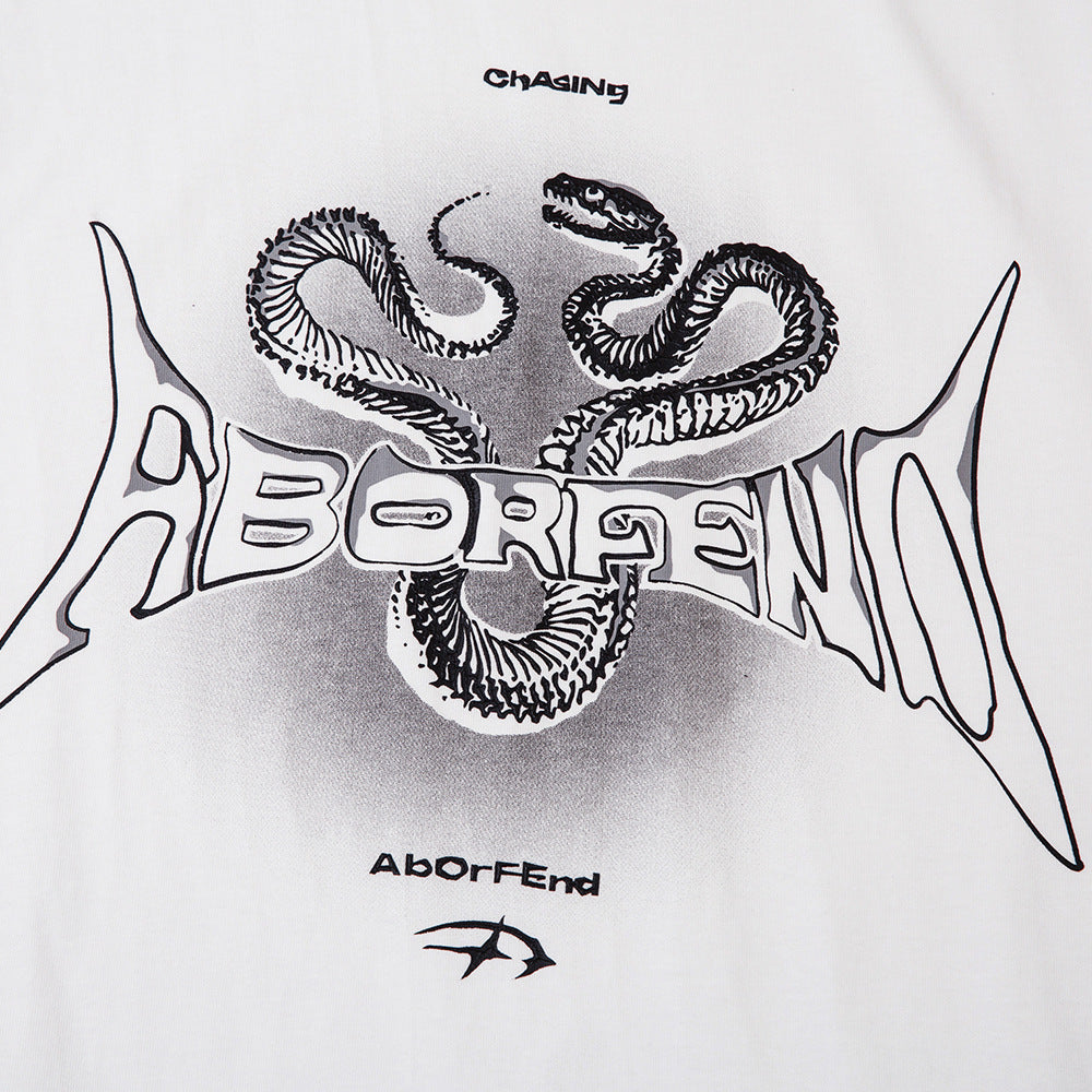 Snake Letter Printing Casual Vest Men