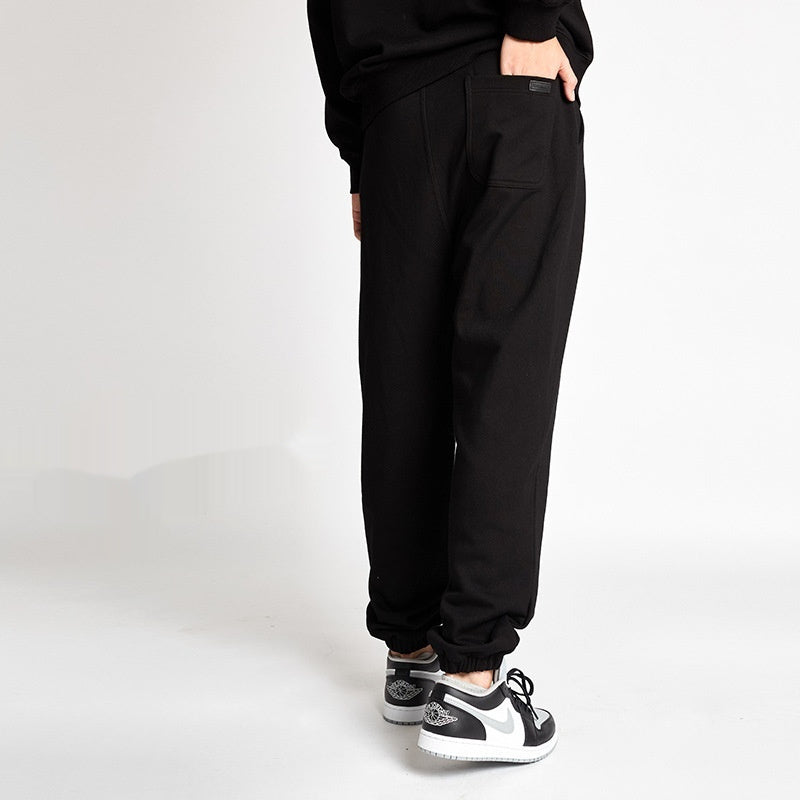 Sports Trousers Drawstring Ankle-tied Wide Leg Sweatpants Men