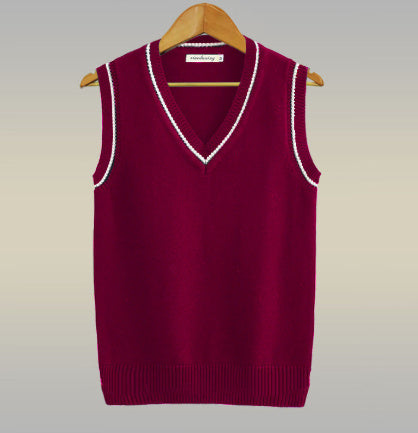 Sweater Vest Men Plus Velvet V-Neck Striped Plus Size 5Xl Oversized Couple College Style Vest Ulzzang