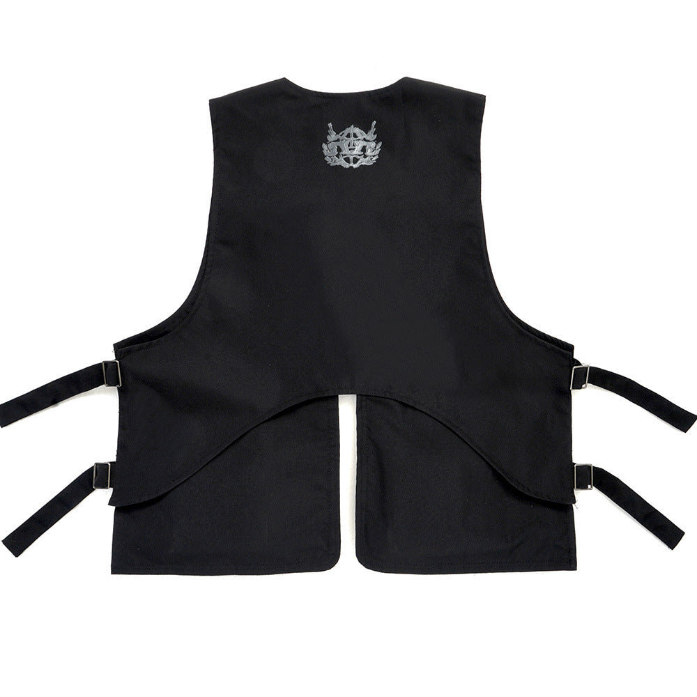 Fashion Skeleton Print Workwear Vest Men
